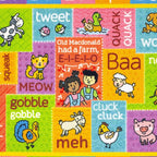 KC Cubs 8x10 ABC Alphabet Animal Sounds Rug – Educational Non-Slip Carpet Play - Image 3