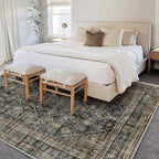 CHAMPLANT Area Rug 6'x9' Washable Vintage Traditional Floor Cover Thin Retro - Image 2