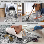 2x6ft Washable Kitchen Runner Rug – Non-Slip Low-Pile Floor Carpet Runner - Image 8