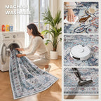 zesthome Area Rugs 9x12, Washable Rug Non-Slip Low Pile Rugs - Image 5