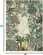 GarveeHome Area Rugs 8x10 for Living Room, Jungle Animal Large Washable Rug - Image 2