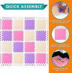 ProSource Baby Play Mat, Soft Foam Floor Tiles - Image 6