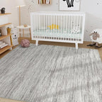 Nakagishi 5x8 Area Rugs Living Room: Washable Large Vintage Rug Neutral - Image 8