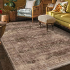 Hazo Haus Boho Taupe Brown 5x7 Living Room Rug - Image 3