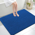 OLANLY Large Bathroom Rugs 40x32, Soft Absorbent Chenille Bath Rugs, Rubber by OLANLY