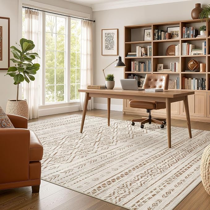 Nakagishi Area Rug Living Room Rugs: 10x12 Large Soft Machine Washable Boho - Image 5