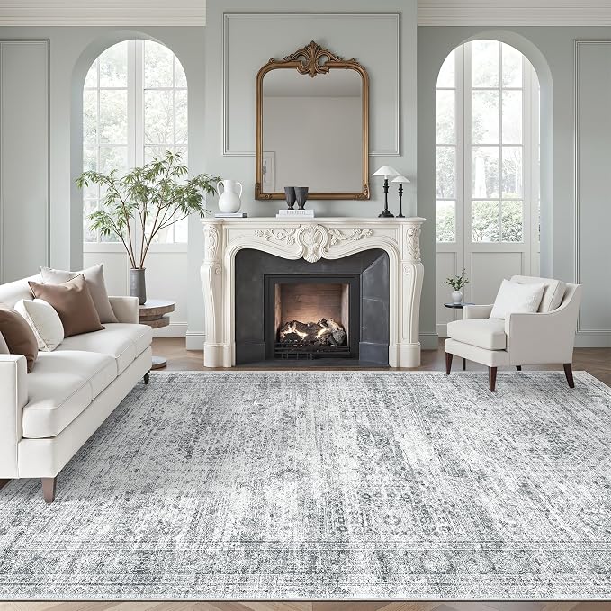 Soalmost Washable Area Rug 8x10, Large Soft Rugs by Soalmost