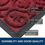 Smiry Welcome Door Mat Outside Entrance, Heavy Duty Trap Dirt and Moisture Easy - Image 4