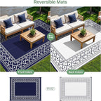 GENIMO Outdoor Rug Waterproof for Patio Decor, Outside Area Mat for Rv - Image 4