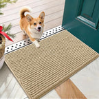 OLANLY Dog Door Mat for Muddy Paws 24x16, Ultra Absorbent Chenille Mud Doormat by OLANLY