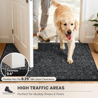 PURRUGS Dirt Trapping Door Mat 24" x 35.5", Non-Slip Machine Washable Entry Rug - Image 6