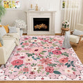 DUKINO 6x9 Area Rug, Floral Rugs by DUKINO