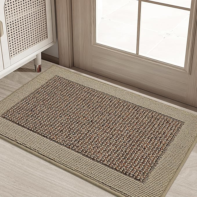 BEQHAUSE Indoor Door Mat 20" x 32", Dirt Trapper Door Mats Non-Slip Entryway by BEQHAUSE