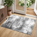 Entryway Rug 2x3 Grey Door Mat Indoor Entrance 24x36, Washable Small Throw Rugs by Acapet
