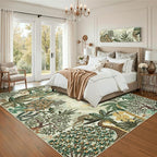 GarveeHome Area Rugs 8x10 for Living Room, Jungle Animal Large Washable Rug - Image 7