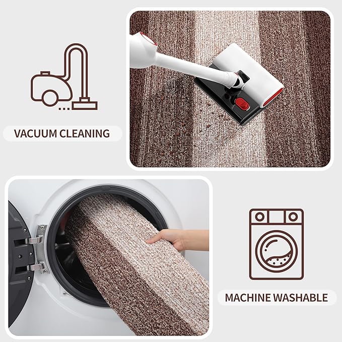 Kitinjoy Indoor Outdoor Door Mat, 54x24 Non-Slip Absorbent Dirt Trapper - Image 5