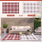 GENIMO Waterproof Outdoor Rug for Patio Clearance, Lightweight RV Camping Mat - Image 2