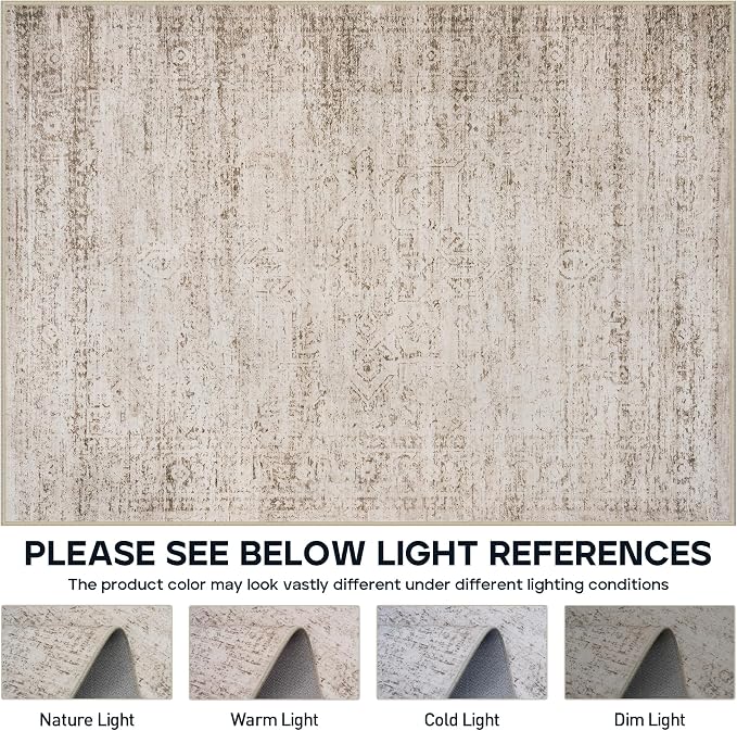 5x7 Area Rugs for Living Room Rug Washable: Modern Rug for Dining Room Bedroom - Image 7