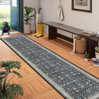 Rug for Hallways Kitchen Rug 2'6" x 14' Ashen, Non Slip Washable Rugs - Image 7