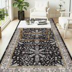 4x8 Rug Washable for Entryway Kitchen – Non-Slip Rubber Backed Area Rug for by BYYVOORugsforYourHome