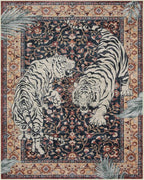 Moynesa Tiger Washable Area Rugs 8x10, Large Boho Rugs - Image 3