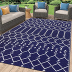 Smiry Outdoor Rug 6x9 ft, Waterproof Reversible Plastic Straw Rugs, Boho by Smiry