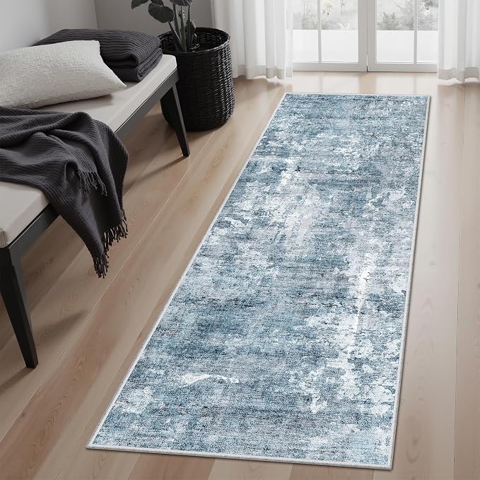 Soalmost Runner Rug 2'x6' Abstract Washable Non-Slip Runner Rugs - Image 3
