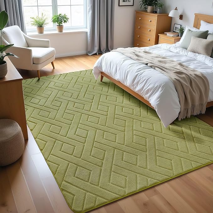 Macgace Ultra Soft Green Area Rug - Image 2