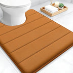 OLANLY Memory Foam Toilet Rugs U Shaped 24x20, Super Soft Absorbent Contour by OLANLY