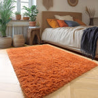 Amdrebio Burnt Orange Area Rugs - Image 3