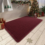 AMOAMI Upgraded Waffle Bath Mat, Super Absorbent Non Slip Bath Mats by AMOAMI