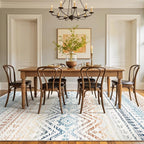 Miukiki 6x9 Area Rug for Living Room Moroccan Washable Rugs Non Slip Indoor - Image 8