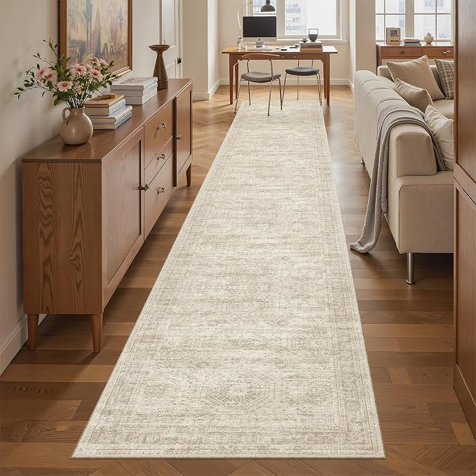 Soalmost Runner Rug 2x12 Washable Non-Slip Hallway Runner Rugs by Soalmost