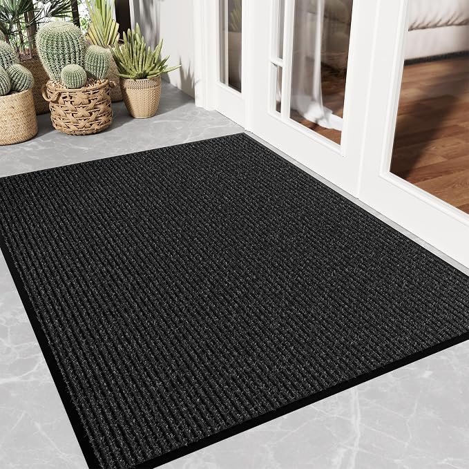 Front Door Mat Indoor Outdoor Entrance, Non-Slip Backing Large Door Mat Indoor by EZ2LIVE