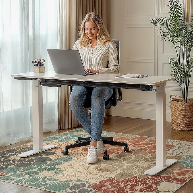 48"x72" Office Chair Mat for Hardwood Tile Floor, Under Desk Carpet Protector - Image 2