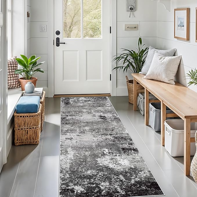 2x6ft Washable Kitchen Runner Rug – Non-Slip Low-Pile Floor Carpet Runner - Image 4