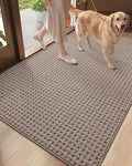 DEXI Washable Door Mat Indoor Entrance, 36x60 Dirt Trapper Front Entryway by DEXI