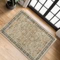Hazo Haus Washable 2x3 Entry Rug Front Door Indoor, Bohemian Kitchen Floor Rug by HazoHaus
