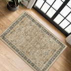 Hazo Haus Washable 2x3 Entry Rug Front Door Indoor, Bohemian Kitchen Floor Rug by HazoHaus