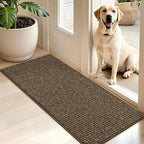 BEQHAUSE Dirt Trapper Door Mat 20" x 48", Non-Slip Washable Doormats Entrance by BEQHAUSE