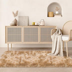 2x6 Soft Fluffy Beige Runner Rug - Image 4