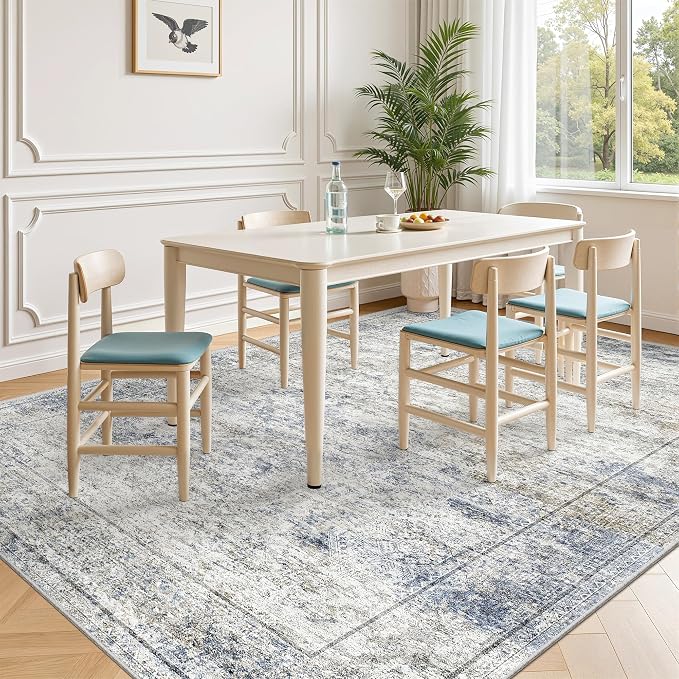 6x9 Area Rugs for Living Room, Soft Low Pile Indoor Washable Rugs for Bedroom - Image 3
