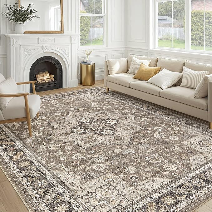 Vintage Living Room Area Rug 10x14 by COTILED