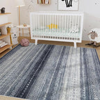 Nakagishi Area Rug Living Room Rugs: 7x10 Machine Washable Boho Large Neutral - Image 6
