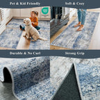 Kitchen Mats for Floor 3 Piece Set, Washable Non-Slip Farmhouse Kitchen Rugs - Image 4