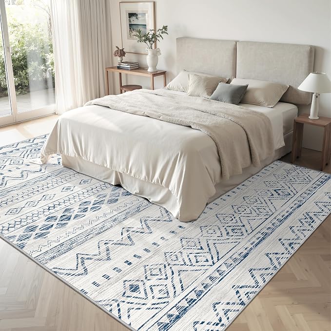 Miukiki 6x9 Area Rug for Living Room Moroccan Washable Rugs Non Slip Indoor - Image 7