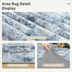 Soalmost Area Rugs 4x6 for Living Room, Vintage Abstract Washable Rugs for - Image 6