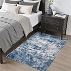 Washable Area Rug 3x5 Entryway Rug: Washable Modern Abstract Soft Thin Rug - Image 2