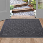 BEQHAUSE Dirt Trapper Door Mat 24" x 36", Doormat Non-Slip Entryway Rugs by BEQHAUSE
