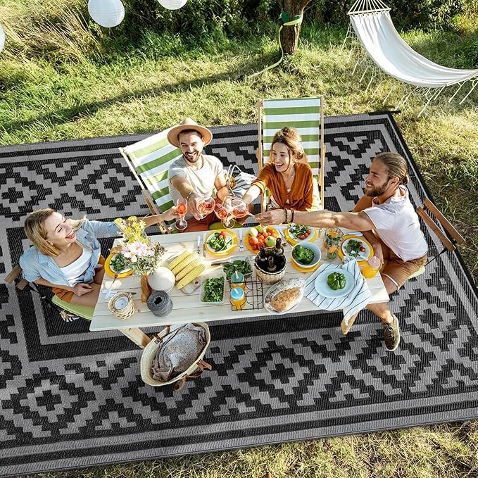 Outdoor Patio Plastic Straw Rug - Image 3